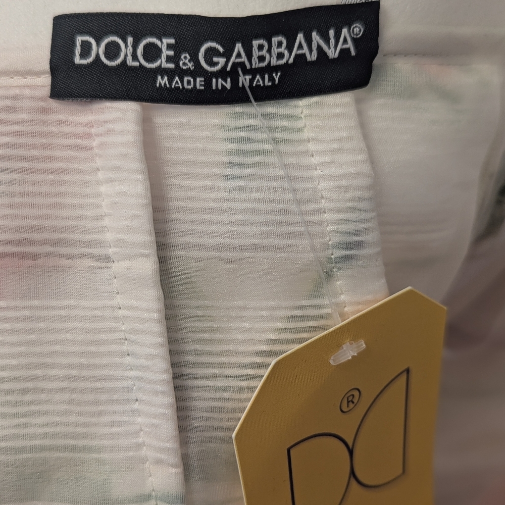 Dolce & Gabbana Feminine Floral A-Line Skirt, Size S, NWT, Knee Length - Picture 9 of 12